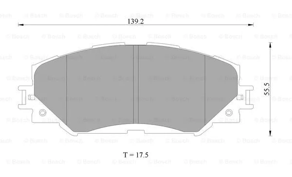 Brake Pad Set, disc brake (0 986 AB2 396)
