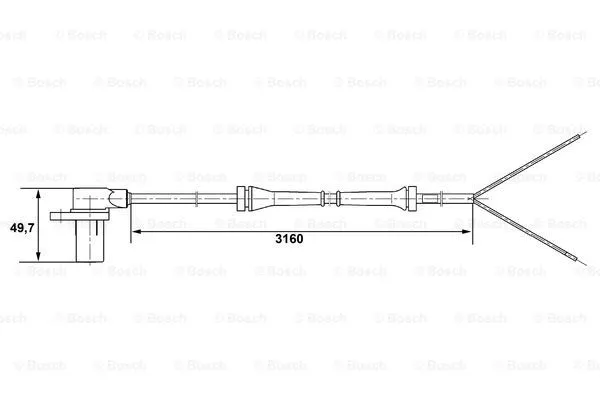 Sensor, wheel speed (0 265 006 195)