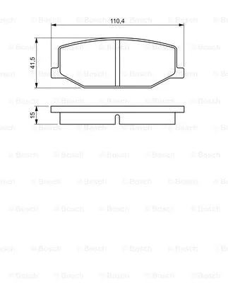 Brake Pad Set, disc brake (0 986 460 935)