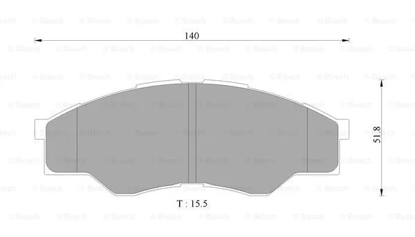 Brake Pad Set, disc brake (0 986 AB9 376)