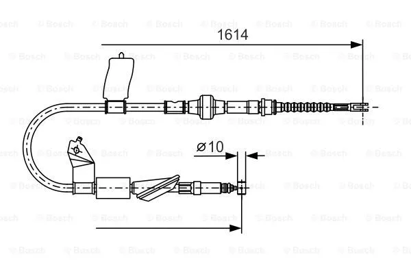 Cable Pull, parking brake (1 987 477 740)