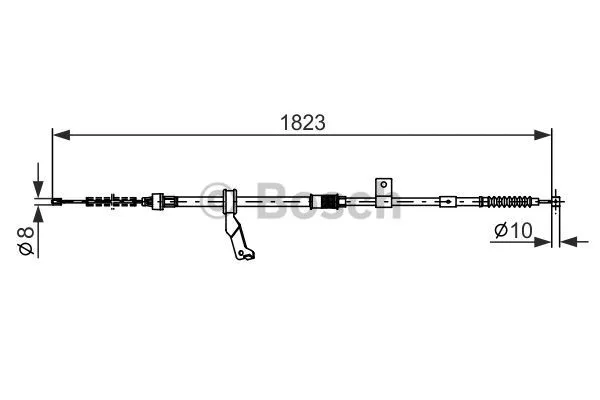 Cable Pull, parking brake (1 987 482 295)