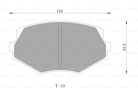 Brake Pad Set, disc brake (0 986 AB2 454)