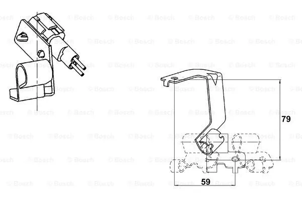 Sensor, wheel speed (0 265 006 670)