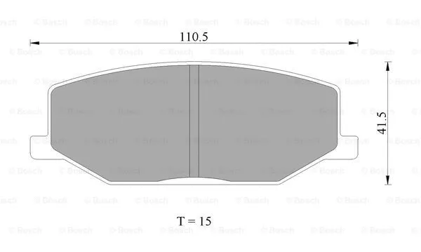 Brake Pad Set, disc brake (0 986 AB2 003)