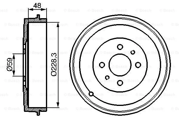 Brake Drum (0 986 477 088)