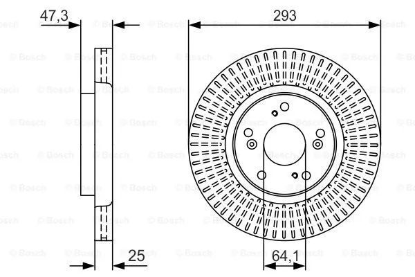 Brake Disc (0 986 479 U63)