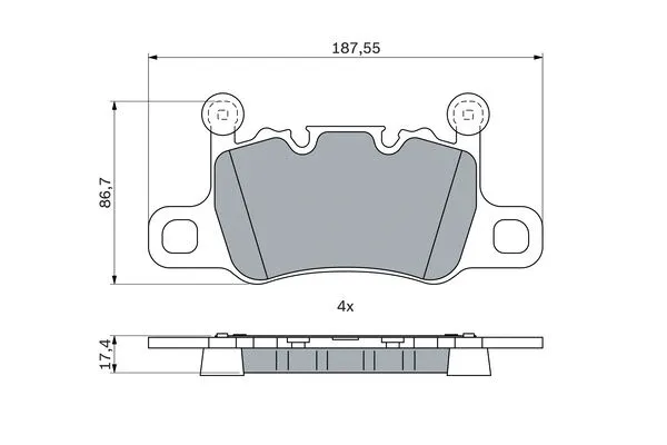 Brake Pad Set, disc brake (0 986 424 926)