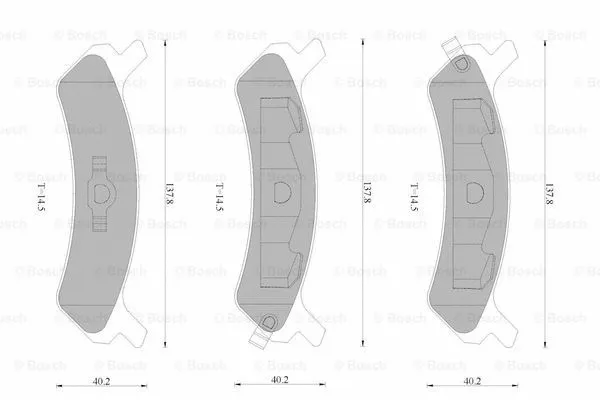 Brake Pad Set, disc brake (0 986 AB9 233)