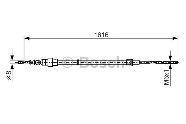 Cable Pull, parking brake (1 987 477 393)