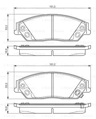Brake Pad Set, disc brake (0 986 495 149)
