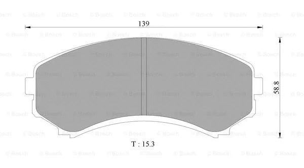 Brake Pad Set, disc brake (0 986 505 078)