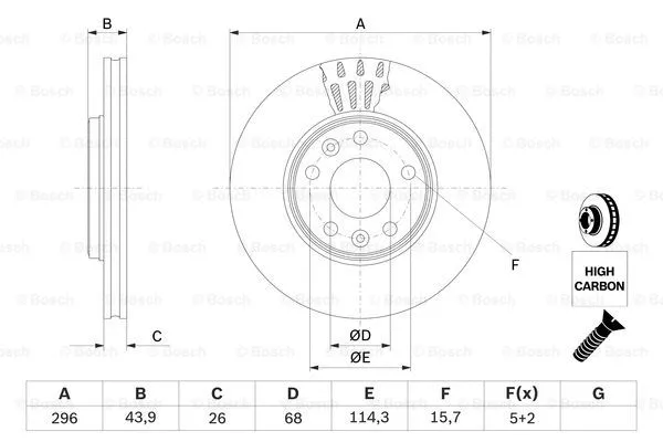 Brake Disc (0 986 479 551)
