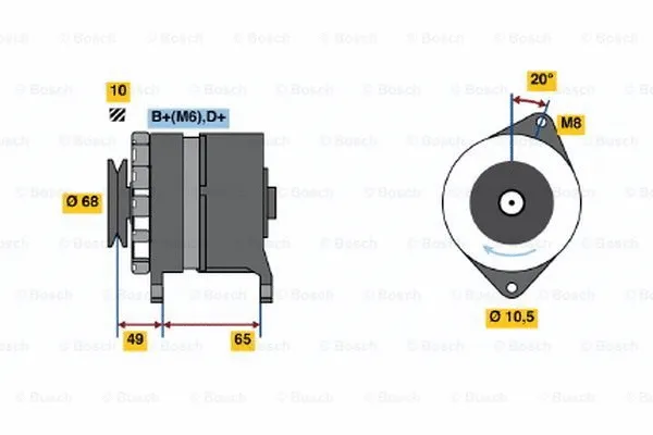 Alternator (9 120 334 310)