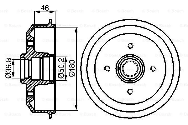Brake Drum (0 986 477 015)