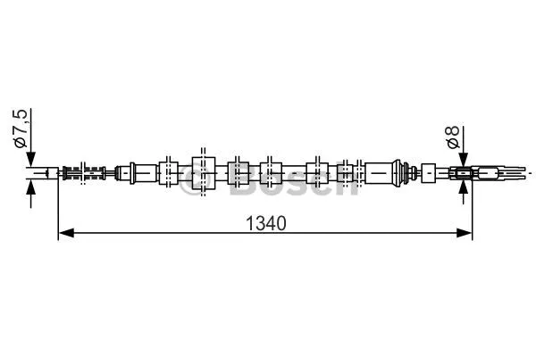 Cable Pull, parking brake (1 987 477 020)