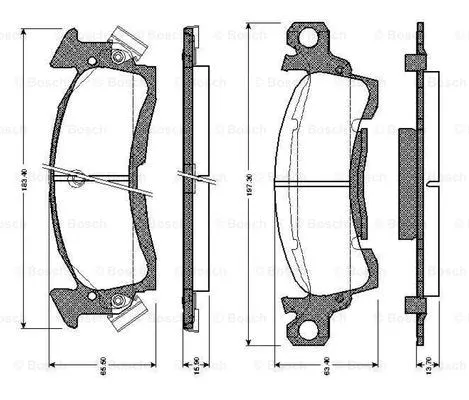 Brake Pad Set, disc brake (0 986 TB2 269)