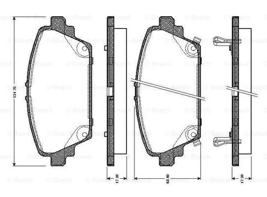 Brake Pad Set, disc brake (0 986 TB2 340)