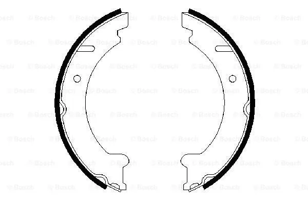 Brake Shoe Set, parking brake (0 986 487 548)