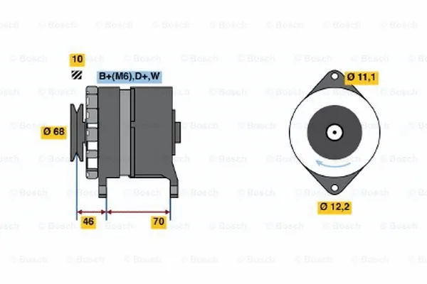 Alternator (0 986 036 230)