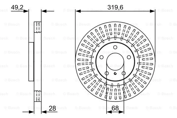 Brake Disc (0 986 479 V60)