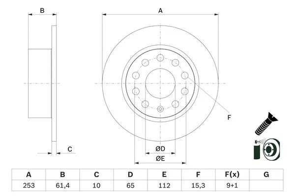 Brake Disc (0 986 479 E00)