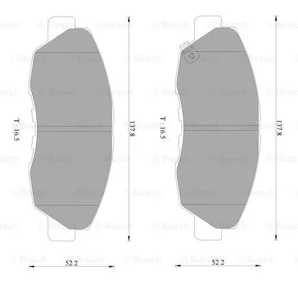 Brake Pad Set, disc brake (0 986 AB2 363)