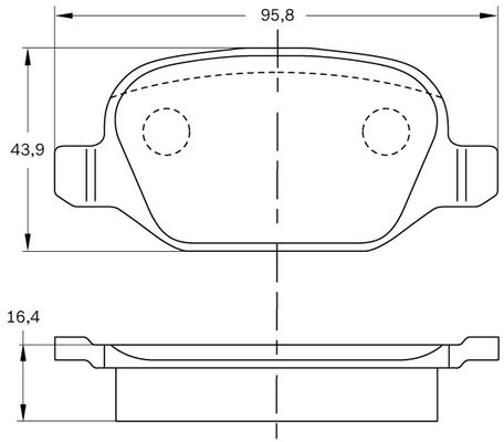 Brake Pad Set, disc brake (0 986 BB0 987)