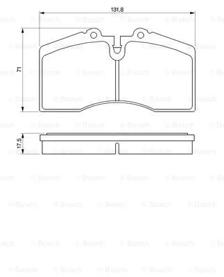 Brake Pad Set, disc brake (0 986 424 119)