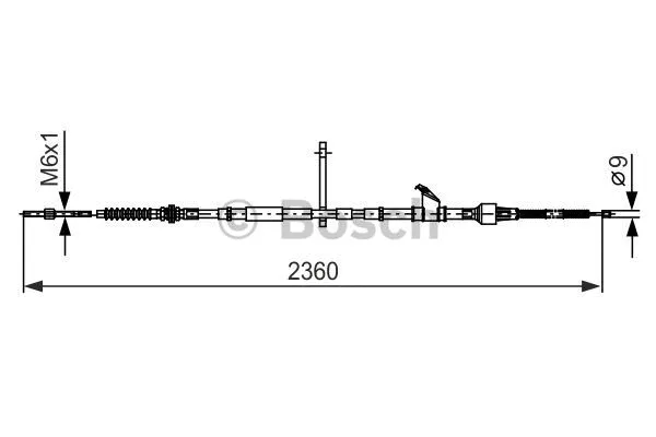 Cable Pull, parking brake (1 987 482 402)