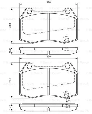 Brake Pad Set, disc brake (0 986 494 310)