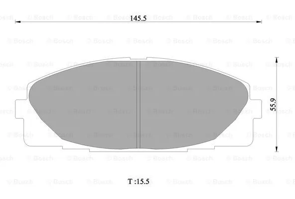 Brake Pad Set, disc brake (0 986 AB1 419)