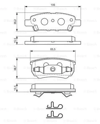 Brake Pad Set, disc brake