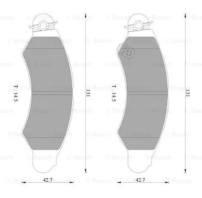 Brake Pad Set, disc brake (0 986 AB2 425)