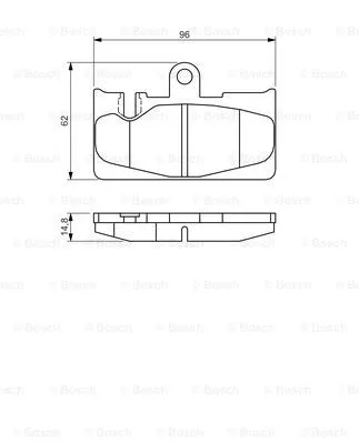 Brake Pad Set, disc brake (0 986 495 139)