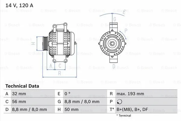 Alternator (0 986 047 660)