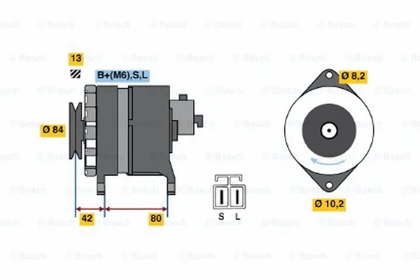 Alternator (0 986 040 581)