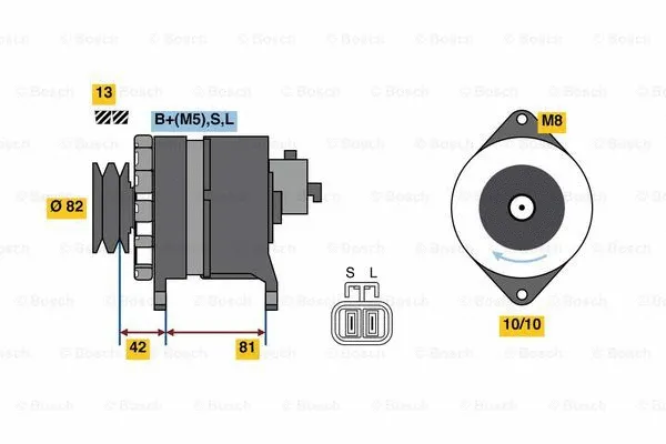 Alternator (0 986 080 170)