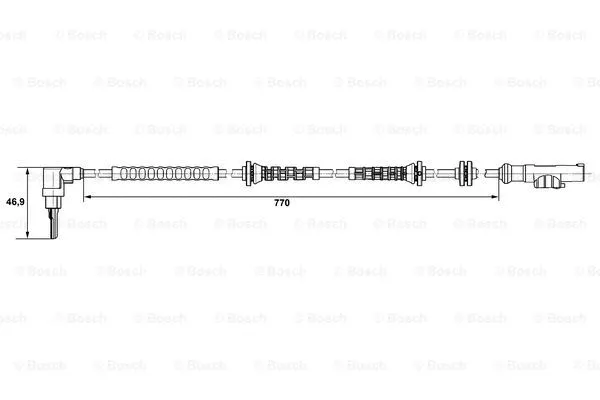 Sensor, wheel speed (0 265 007 671)