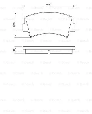 Brake Pad Set, disc brake (0 986 424 421)