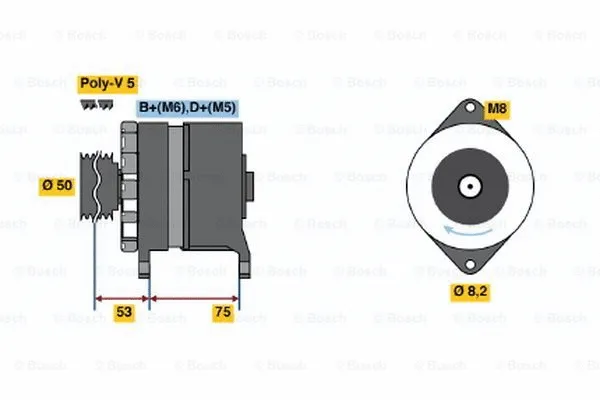 Alternator (0 120 488 201)