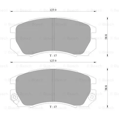 Brake Pad Set, disc brake (0 986 AB9 235)
