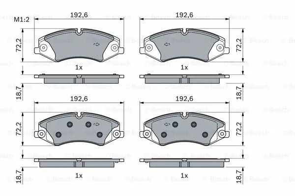 Brake Pad Set, disc brake (0 986 494 980)