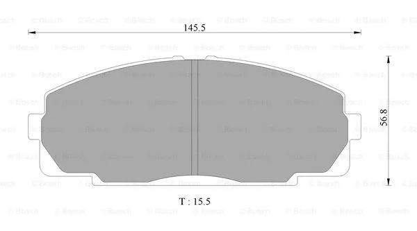 Brake Pad Set, disc brake (0 986 AB2 338)