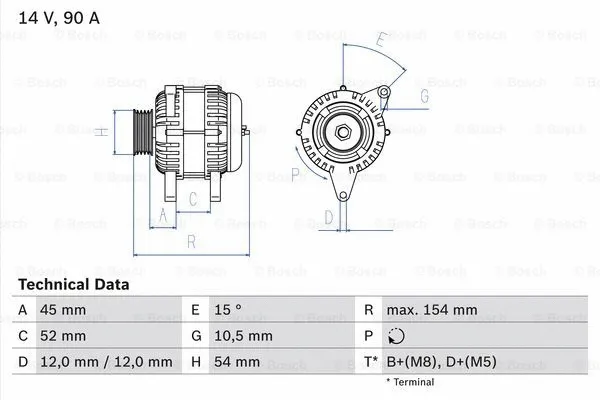 Alternator (0 986 084 580)