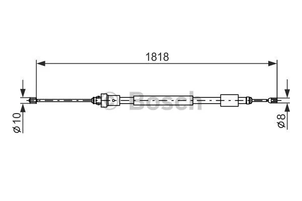 Cable Pull, parking brake (1 987 477 577)