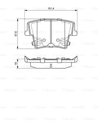 Brake Pad Set, disc brake (0 986 494 678)