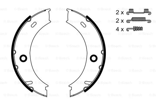 Brake Shoe Set, parking brake
