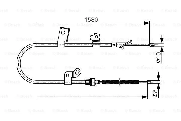 Cable Pull, parking brake (1 987 482 155)