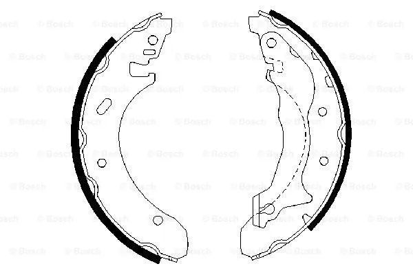 Brake Shoe Set (0 986 487 330)